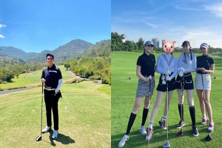 Matt Liu khoe ảnh đi đánh golf đúng chỗ Hương Giang và hội chị em nổi tiếng vừa check-in