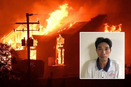Trà Vinh: Nghi vợ ngoại tình, chồng dùng xăng đốt nhà muốn thiêu chết 8 người gia đình vợ