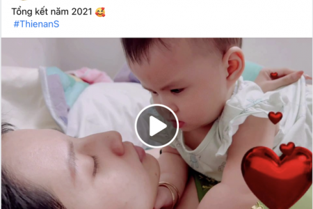 Thiên An đăng ảnh con gái giống hệt bố để tổng kết năm 2021, netizen rần rần gọi tên Jack