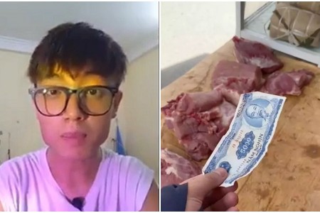 Cầm 5k đi mua thịt gà như hot tiktoker, chàng trai bị ông chủ cầm dao chĩa thẳng vào mặt