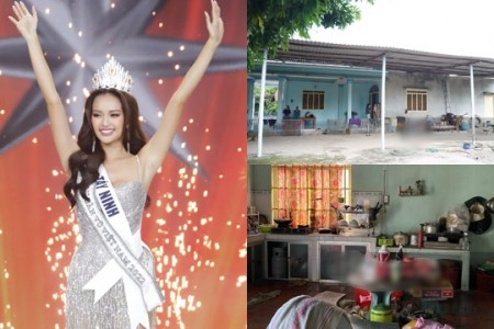 Căn nhà ở quê của Hoa hậu Ngọc Châu: Đơn sơ, nội thất đã cũ kỹ