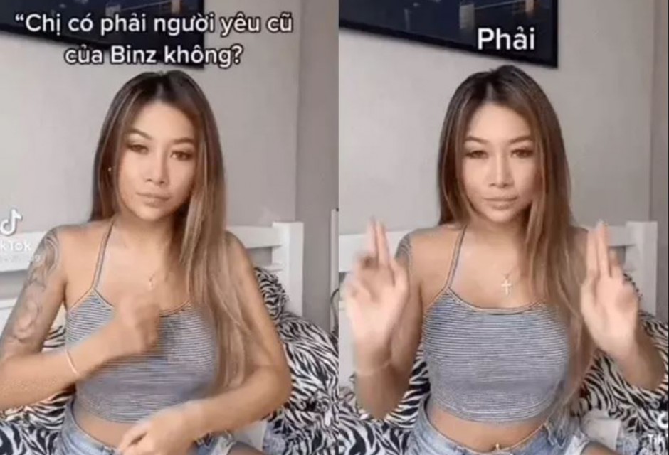 Gái xinh làm ngay clip đáp trả khi bị hỏi 'Có phải người yêu cũ của Binz không?'