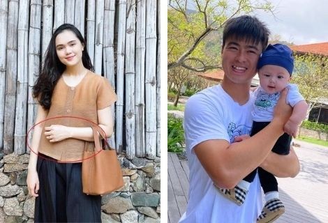 Vợ cầu thủ Duy Mạnh lộ bụng lùm lùm, rộ nghi vấn mang thai con thứ 2