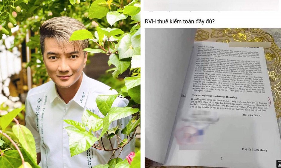 MXH xôn xao trước bản hợp đồng được cho là của Đàm Vĩnh Hưng với 1 công ty kiểm toán
