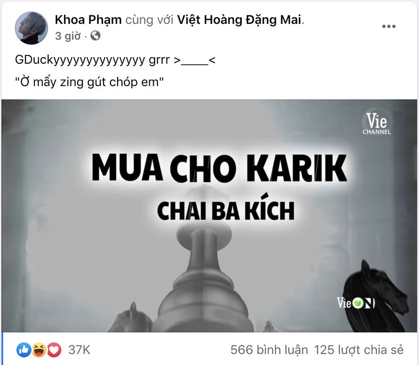 karik phan ung khi bi nhac voi ruou ba kich