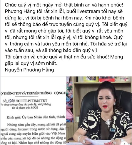 ba Phuong Hang livestream