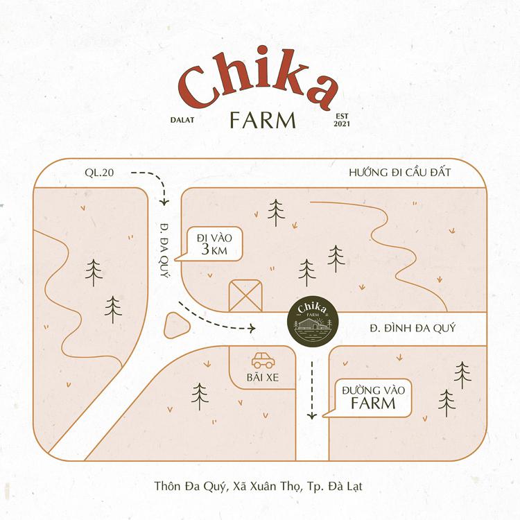 Hướng đi vào Chika Farm