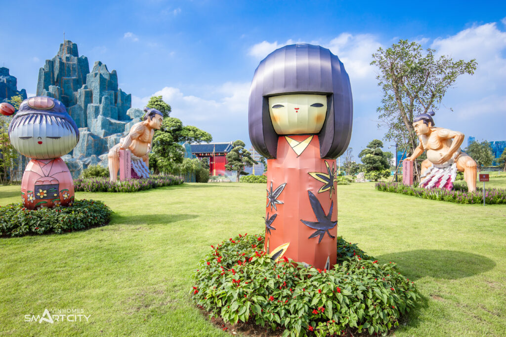 Khu vườn Nhật Bản tại Vinhomes Smart City Tây Mỗ