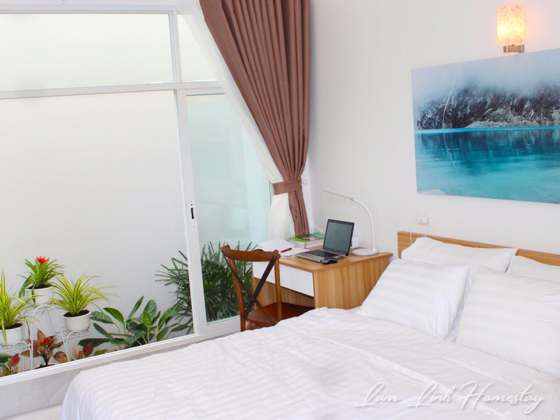 Phòng ngủ tại Lam Linh Homestay