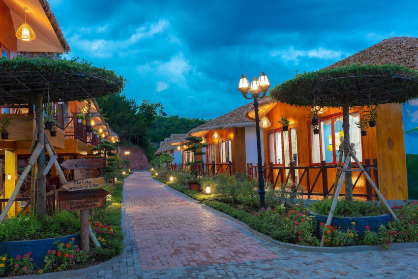 Thiết kế đặc sắc của Mộc Châu Eco Garden Resort được lấy cảm hứng từ những căn nhà sàn của đồng bào Tây Bắc