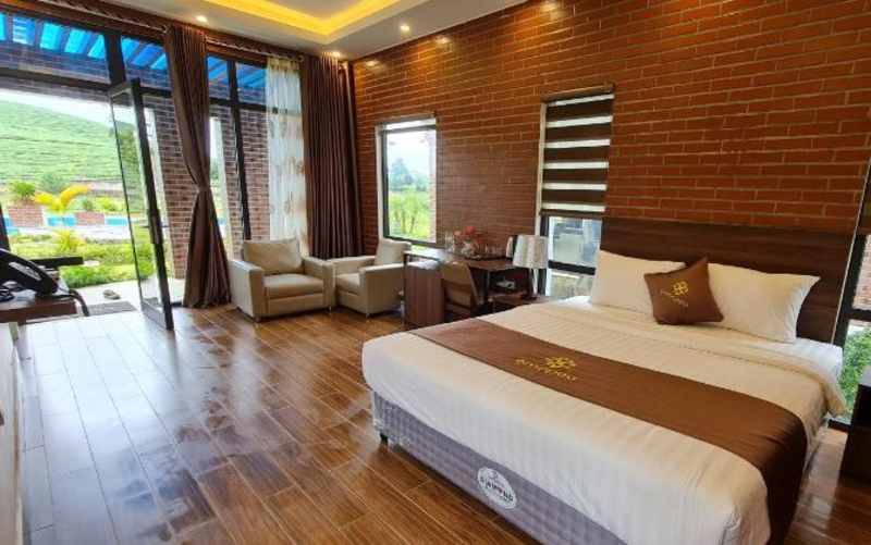 Phòng nghỉ ở Empoe Resort Mộc Châu