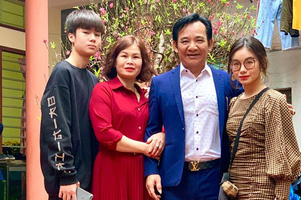 Gia đình nhỏ của nghệ sĩ Quang Tèo 