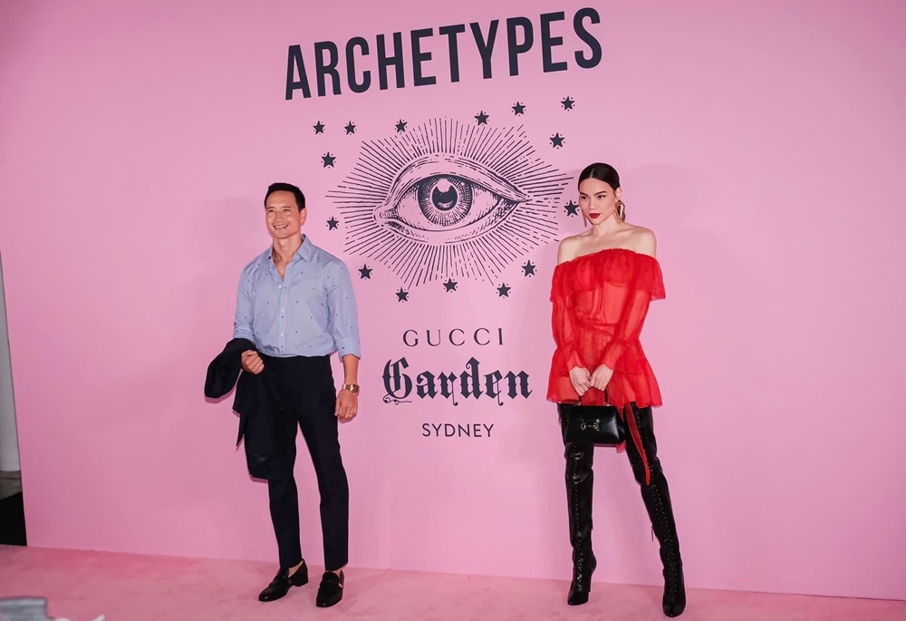 Kim Lý bảnh bao, Hồ Ngọc Hà tham gia sự kiện thời trang Gucci