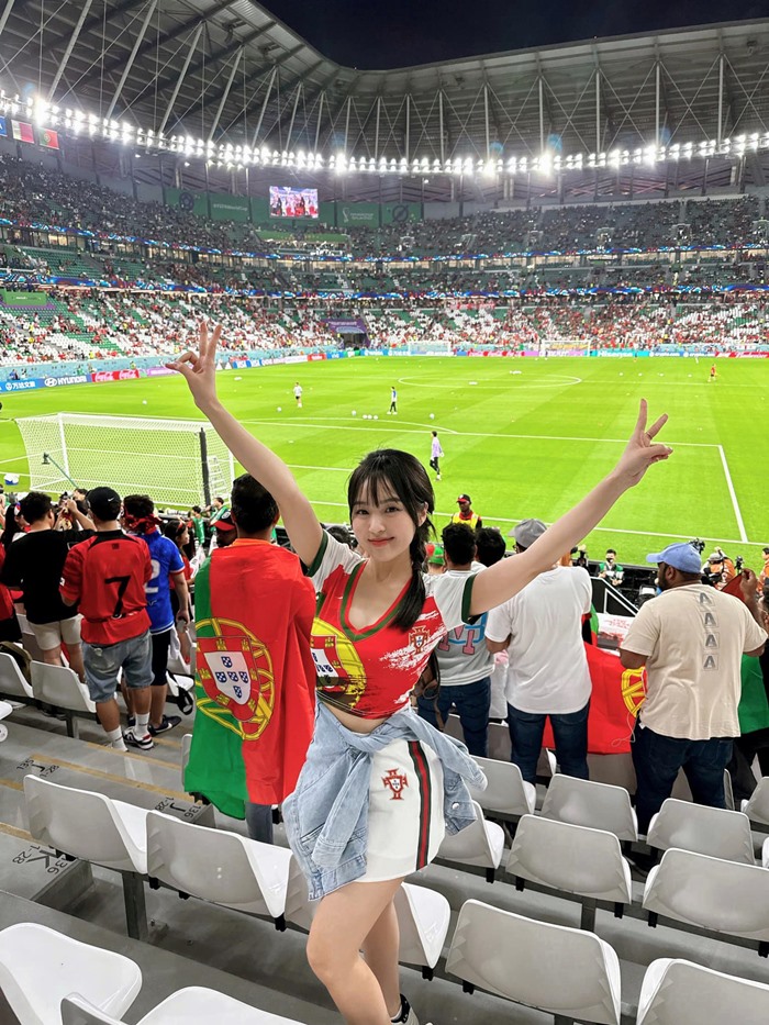 Hot girl Việt Nam qua Qatar cổ vũ World Cup đội nào đội đó thua là ai?