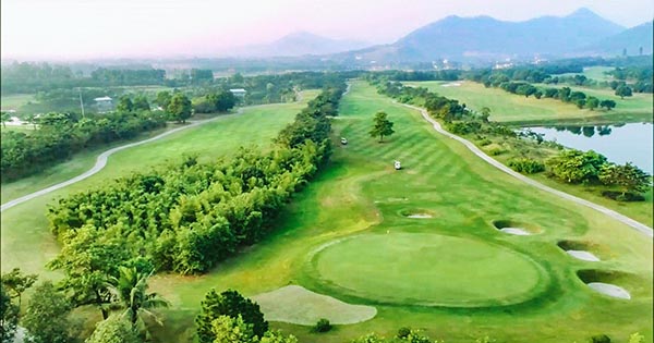 Sân golf Minh Trí - cắm trại hồ đồng đò